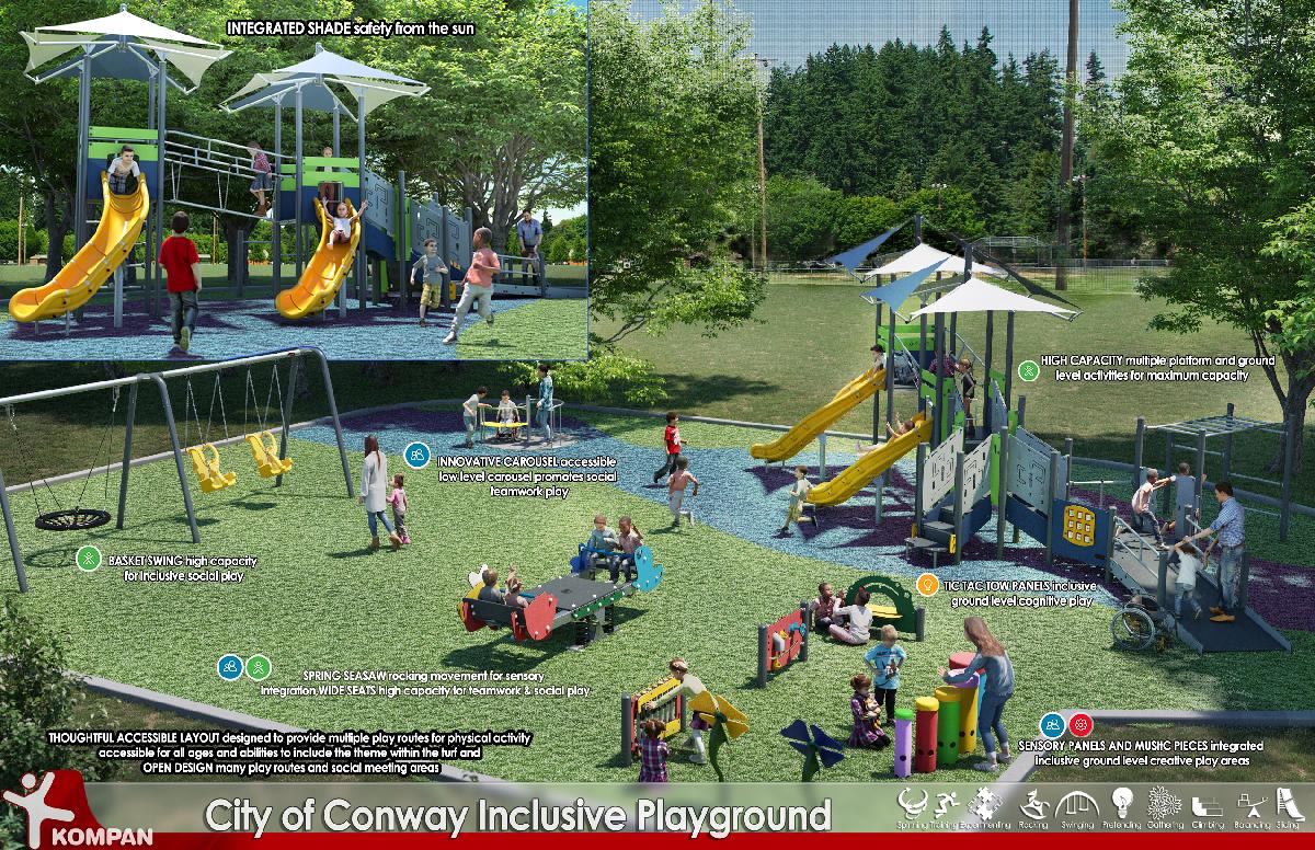 Inclusive Playground Site 3D w Labels